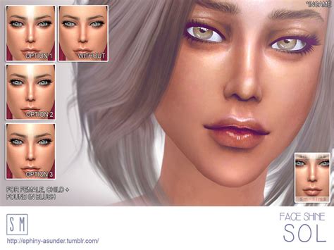 The Sims Resource Sol Face Shine