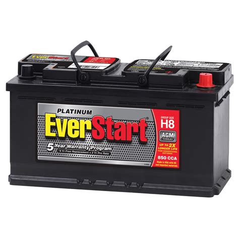 Everstart Platinum Agm Battery Group H8
