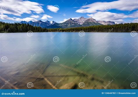 Blue Water Lake With Mountains Stock Photo Image Of Skies Travel