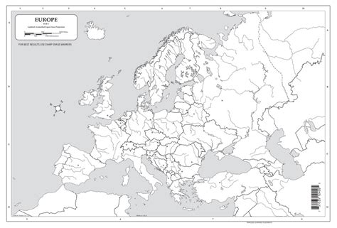 Dry Erase Europe Desk Map Social Studies Teachers Discovery
