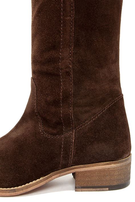 Cute Brown Boots Suede Boots Riding Boots 17900