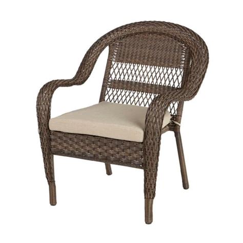 Hampton Bay Mix And Match Stackable Brown Wicker Outdoor Patio Lounge