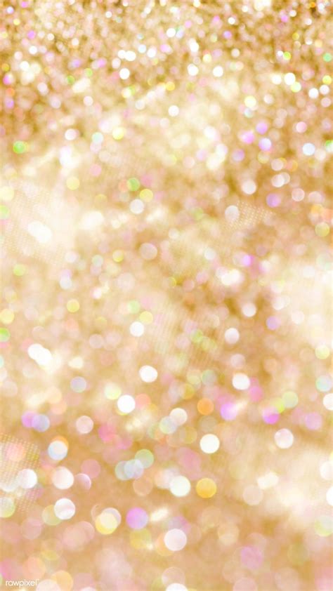 🔥 Free Download Gold Glitter Bokeh Background Mobile Phone Wallpaper