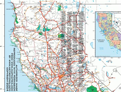 Northern California Highway Map Printable Maps