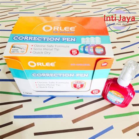 Jual Tipp Ex Orlee Correction Pen Cair Shopee Indonesia