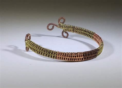 Copper Wire Weave Bracelet Unique Items Products Jewelry Handmade