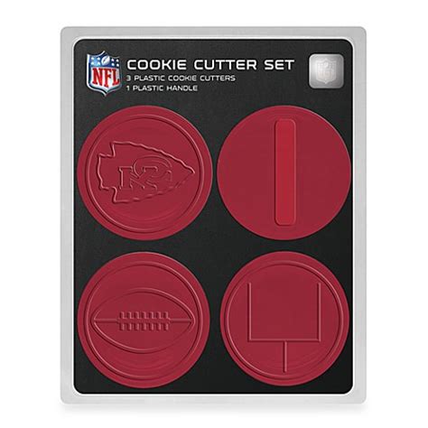 A beginner's cookie decorating class featuring sweet valentine designs. NFL Cookie Cutter Set in Kansas City Chiefs - Bed Bath ...