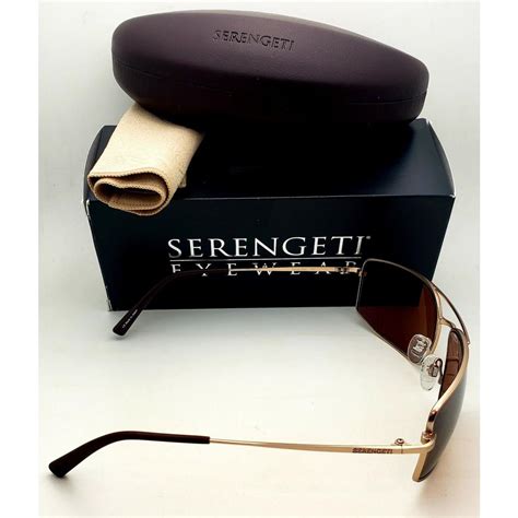 Serengeti Sunglasses Treviso 8484 Gold Driver Photochromic Polarized Lenses 063020365405