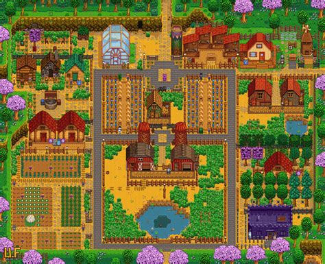 Pin by Marie Stanley on Stardew Valley Art | Stardew valley, Stardew valley farms, Farm layout