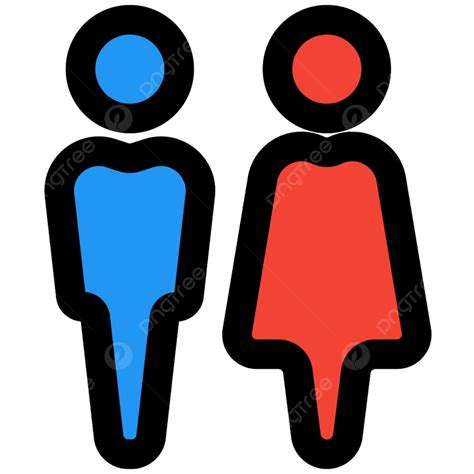 Male Bathroom Sign Clipart Transparent Png Hd Male And Female Bathroom