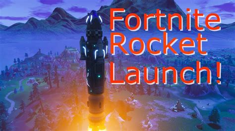 Fortnite Rocket Launch In Action Youtube