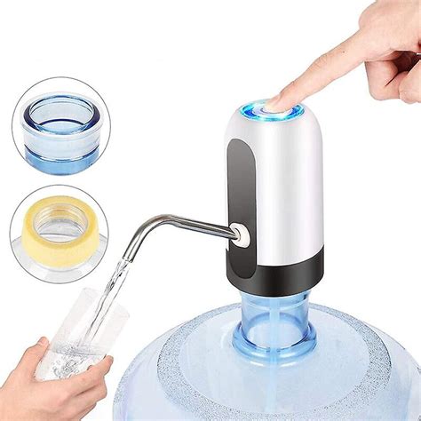 Home Gadgets Water Bottle Pump Mini Barreled Electric Hand Press Water Pumps Usb Charge