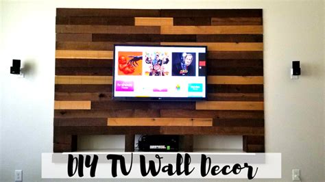 Diy Weathered Wood Tv Wall Project Adorzz
