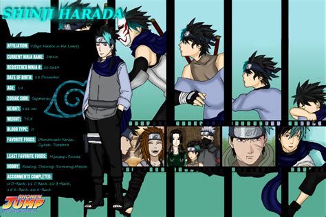 Naruto Bio Card Shinji Harada By Darklordluzifer On Deviantart