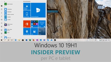 Download E Novità Di Windows 10 19h1 Insider Preview Build 1835621
