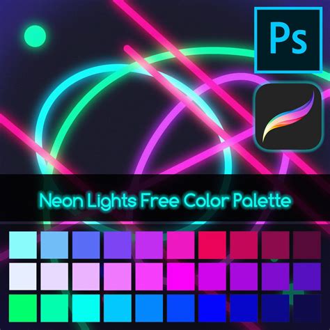 Neon Color Palette Procreate Free Peruse Our Free Procreate Color