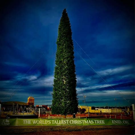 Enid Oklahoma Is Home To The Tallest 2021 Christmas Tree In The World