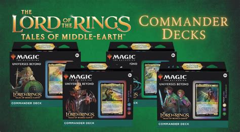 Lord Of The Rings Commander Decks Decklists All Decklist Revealed
