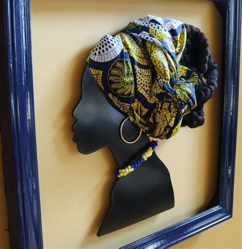 African Art, 3D African Art, Black History, African Wall Art, Ankara Art, African Ankara Decor ...