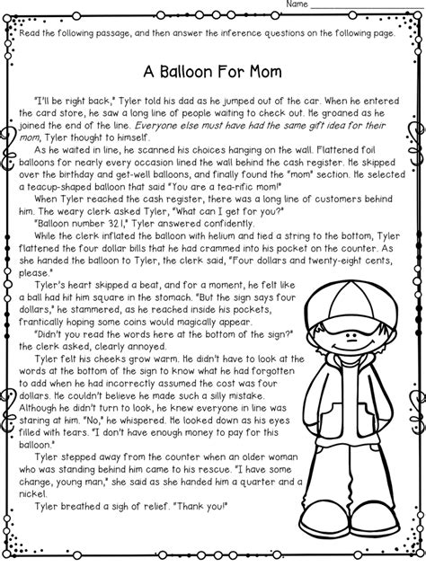 6th Grade Inference Worksheets Pdf - kidsworksheetfun