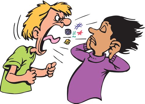 shouting at others clip art library