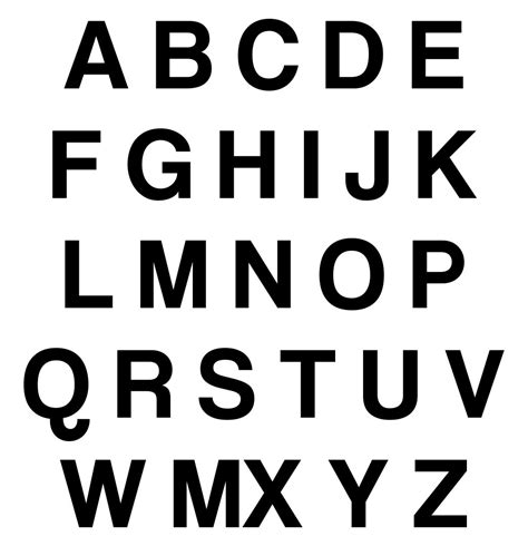 Cute Block Letter Font Alphabet Template