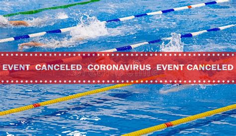 Warning Tape Event Canceled Coronavirus Stock Photo Image Of Summer