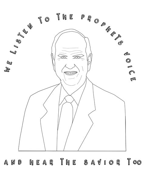 President Nelson Coloring Page Coloring Pages