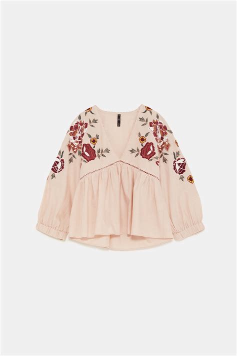 Image 8 Of Embroidered Top From Zara Топ Модные стили Вышитые топы