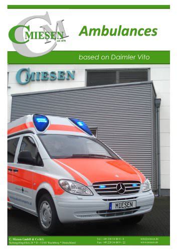 Mb Vito Ambulance Brochure C Miesen Pdf Catalogs Technical
