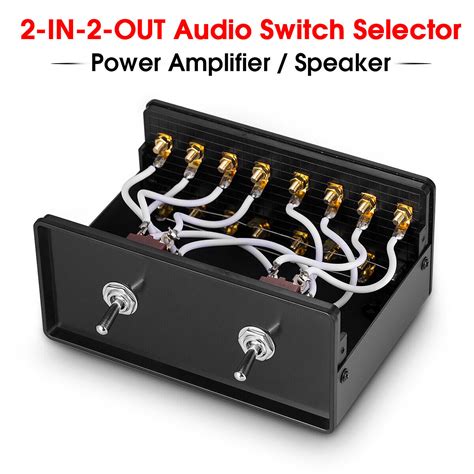 Passive 2 2 Out Power Amplifierspeaker Switch Box Ab Selector