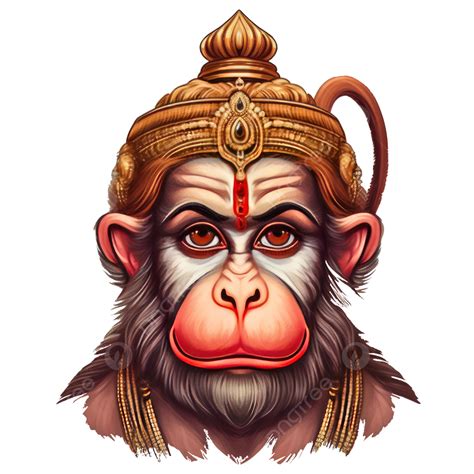 Lord Hanuman Face Ai Artwork Lord Hanuman Bajrangbali Hanuman Ji Png