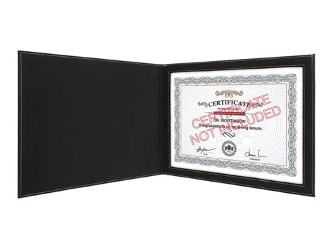 Custom Certificate Holder Personalized Diploma Cover Black Etsy