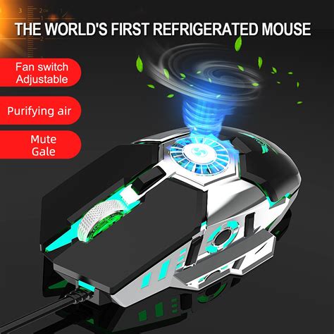 Fully Mechanical G21 Gaming Mouse Cooling Fan Mouse Wired Macro