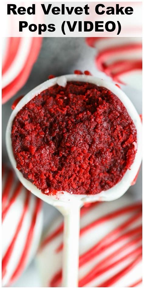 Red velvet cake + cream cheese frosting. These red velvet cake pops are so scrumptious and indulgent. Its a sweet combination of red ...