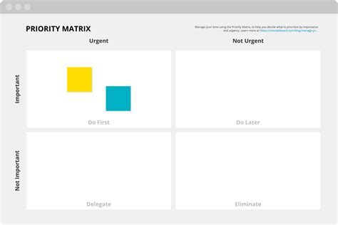 Use The Priority Matrix Template To Manage Your Projects And Tasks