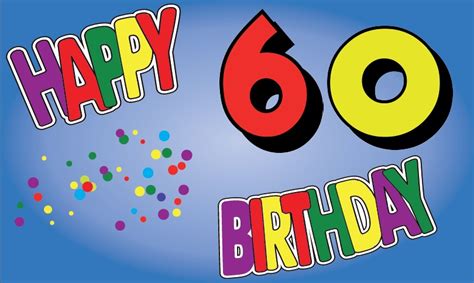 Bilder zum thema mit 60. Flaggenparadies - Flagge Fahne Happy Birthday 60 Geburtstag