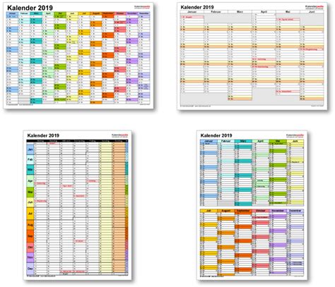 Monatskalender 2020, 2021, 2022 kostenlos downloaden und drucken. Kalender 2019 Excel Zum Eintragen - Kalender Plan