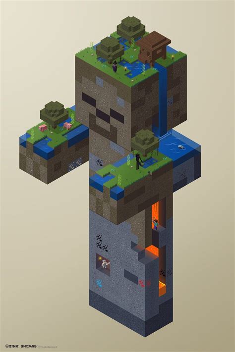 Officially Licensed Minecraft Poster 2 By Prolificpen Minecraft