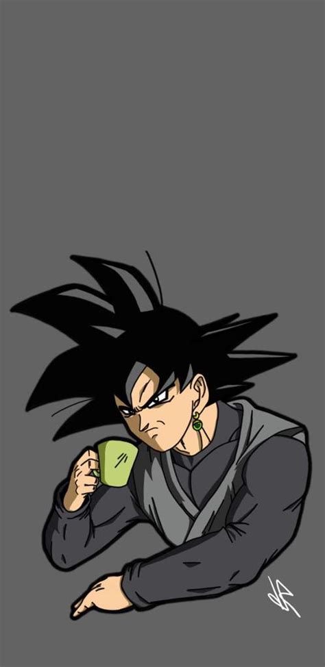 Goku Black Drinking Tea Dragonballz Amino