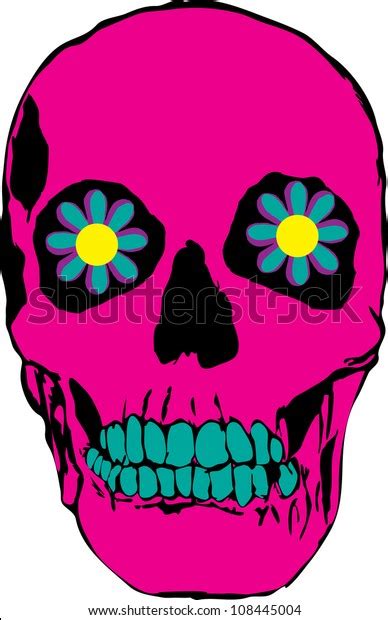 Psychedelic Skull Stock Illustration 108445004 Shutterstock