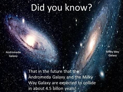 Andromeda Galaxy And Milky Way Galaxy Merge Astronomy Facts Cool