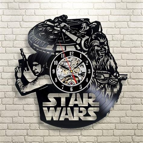 Star Wars Costume Vinyl Record Clock Star Wars Decor Vinyl Etsy