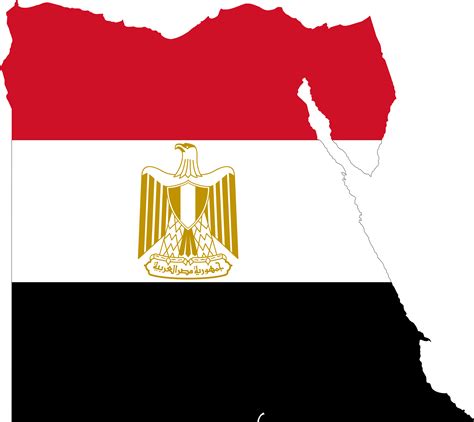 Flag Map Of Egypt