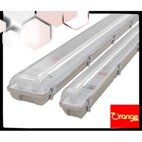 Led T8 Anti Corrosive Fitting Weatherproof Single Circuit Casing For T8 Led Outdoor Ceiling