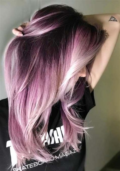 amazing shadow root pastel pink hair color ideas   haircut hair styles hair color