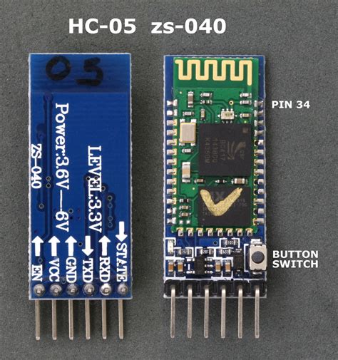 Arduino With Hc 05 Zs 040 Bluetooth Module At Mode Martyn Currey