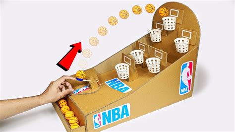 How To Make Nba Basketball Board Game Using Cardboard Youtube