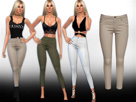 Only Skinny Fit Pure Pants By Saliwa At Tsr Sims 4 Updates