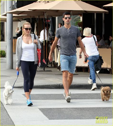 Novak Djokovic Goes For Romantic Dog Walk With Wife Jelena Photo